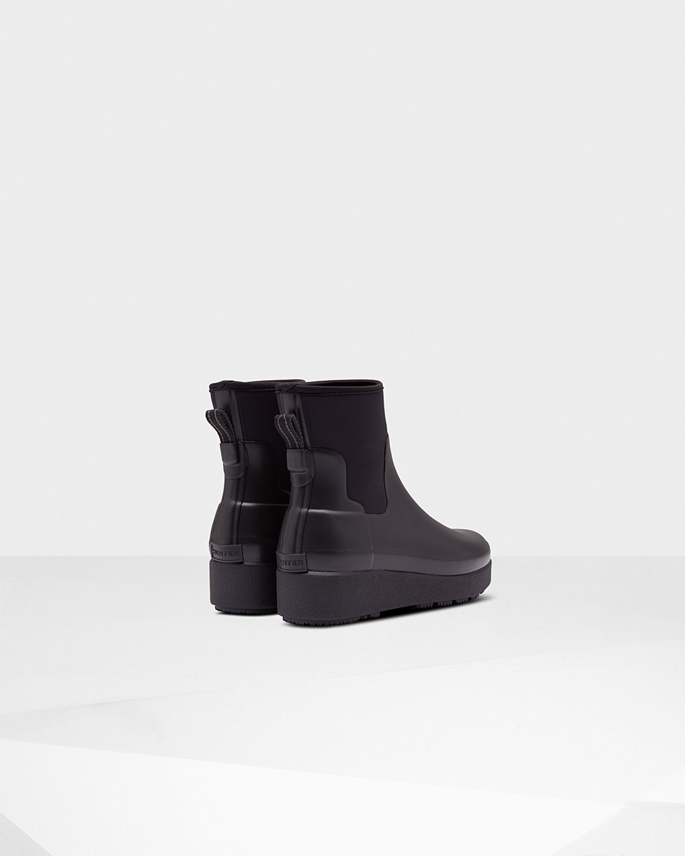 Botas Creeper Hunter Feminina Pretas - Refined Slim Fit Neoprene Chelsea - 80MGUJDBI